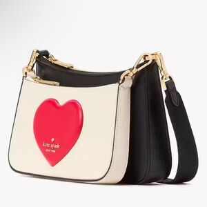 Kate Spade Duet Puffy Heart crossbody bag